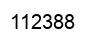 Number 112388 black image