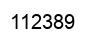 Number 112389 black image