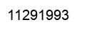 Number 11291993 black image