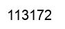 Number 113172 black image