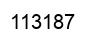 Number 113187 black image