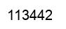 Number 113442 black image