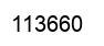 Number 113660 black image
