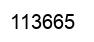 Number 113665 black image