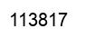 Number 113817 black image