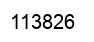 Number 113826 black image