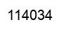 Number 114034 black image