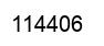 Number 114406 black image
