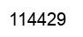 Number 114429 black image