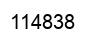Number 114838 black image