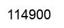 Number 114900 black image
