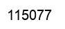 Number 115077 black image