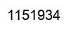 Number 1151934 black image