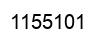 Number 1155101 black image