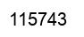 Number 115743 black image