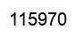 Number 115970 black image