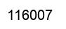 Number 116007 black image