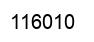 Number 116010 black image