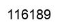 Number 116189 black image