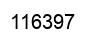 Number 116397 black image