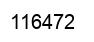 Number 116472 black image