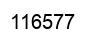 Number 116577 black image