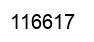 Number 116617 black image