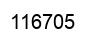 Number 116705 black image