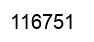 Number 116751 black image
