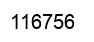 Number 116756 black image