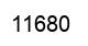 Number 11680 black image