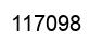 Number 117098 black image