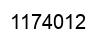 Number 1174012 black image