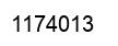 Number 1174013 black image