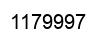 Number 1179997 black image