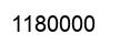 Number 1180000 black image