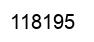 Number 118195 black image
