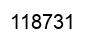 Número 118731 imagen negro