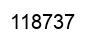 Number 118737 black image