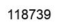 Number 118739 black image