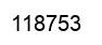 Number 118753 black image