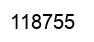 Number 118755 black image