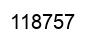 Number 118757 black image