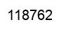 Number 118762 black image