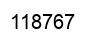 Number 118767 black image