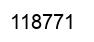 Number 118771 black image