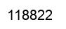 Number 118822 black image