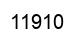 Number 11910 black image