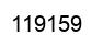 Number 119159 black image
