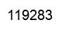 Número 119283 imagen negro